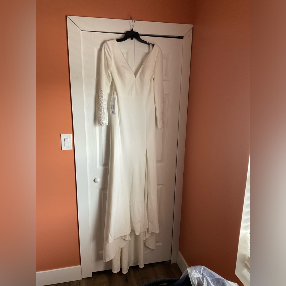 NWT Azazie Delaney Diamond White Dress